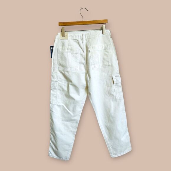 NWT Universal Thread Mid-Rise Boyfriend Jeans White Size 8 - Picture 5 of 8